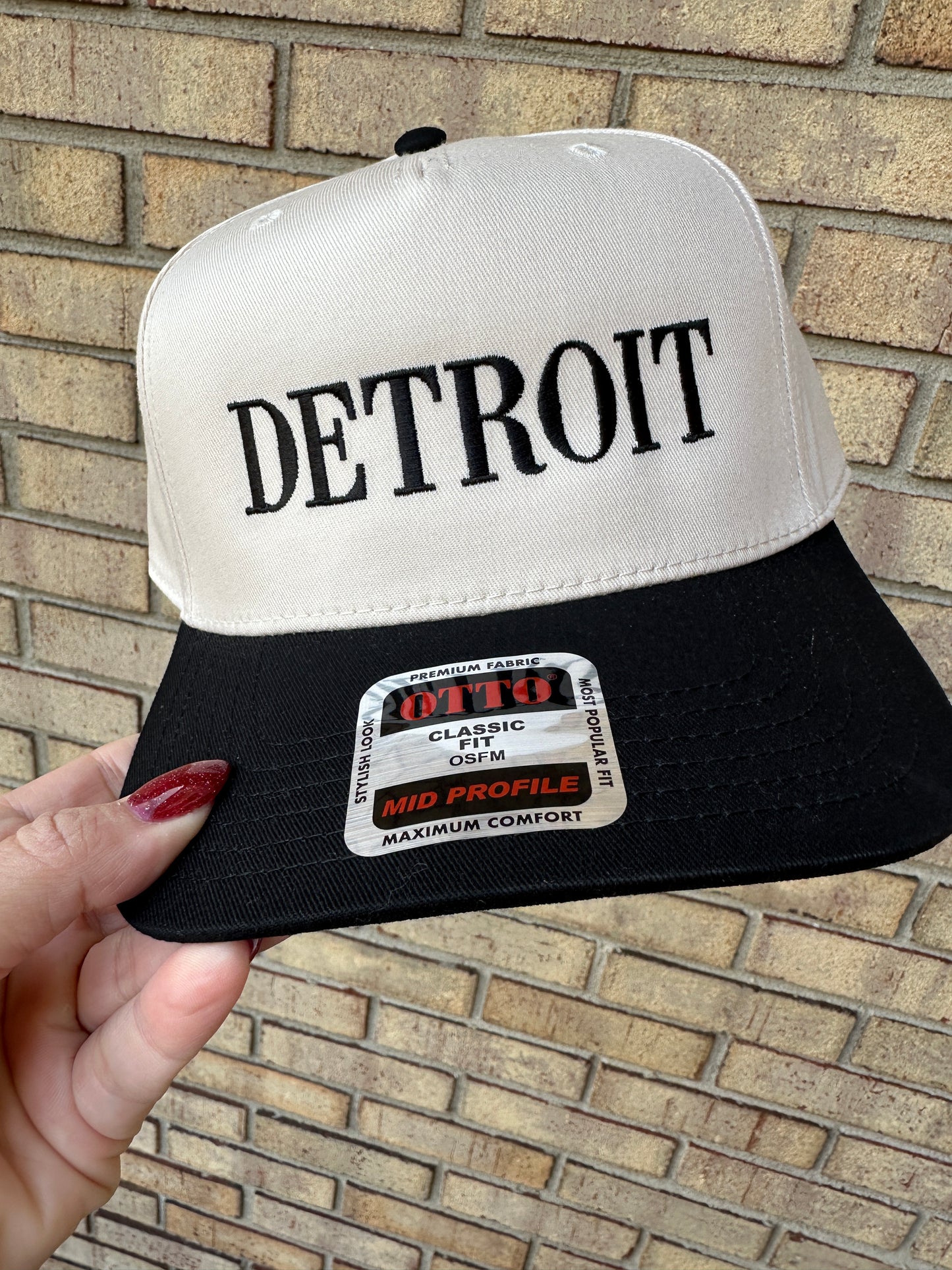 Detroit embroidered trucker hat